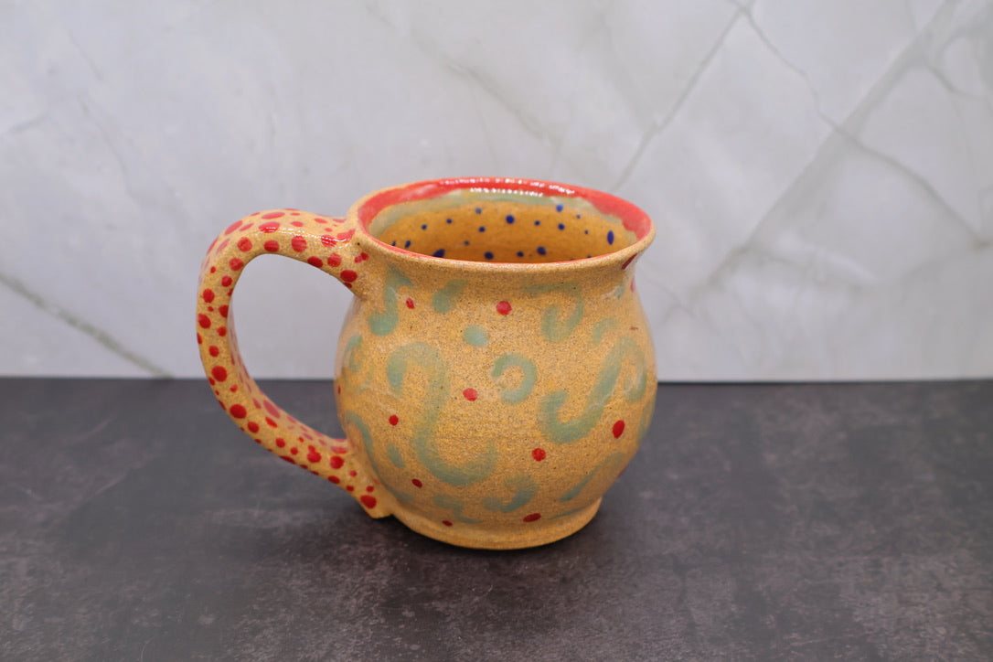 Holiday Swirl Dot Mug — 6.5 oz