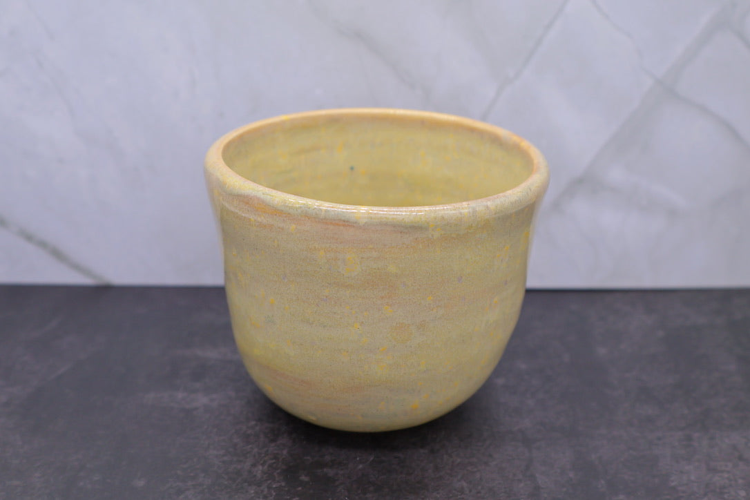 Butter Yellow Handleless Mug or Small Bowl — 11 oz