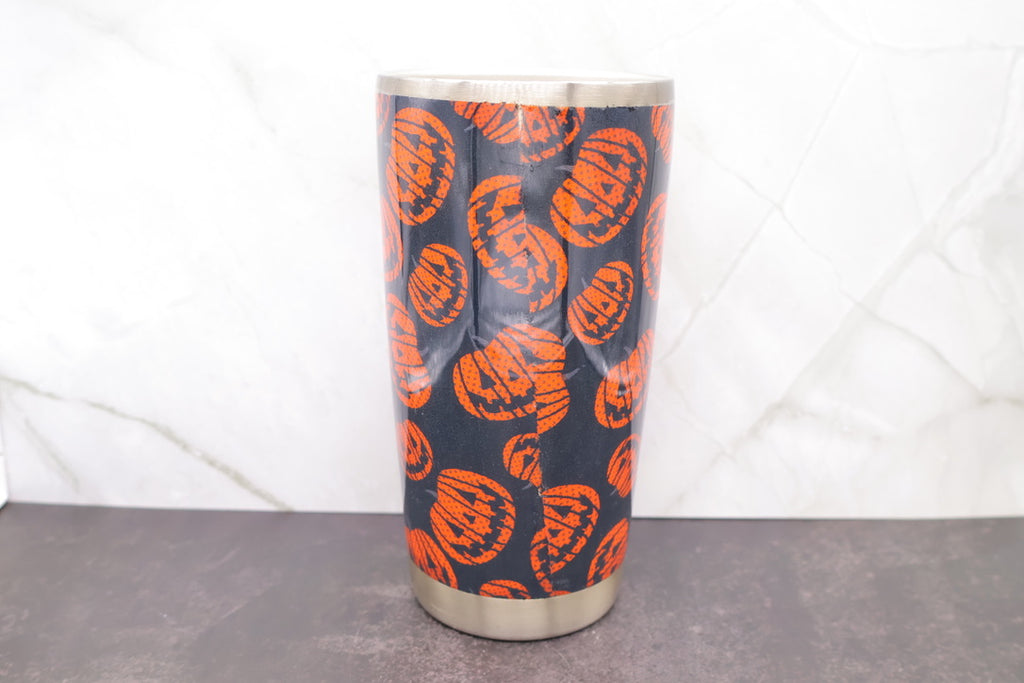 Halftone Jack-o'-Lantern Tumbler — 20 oz