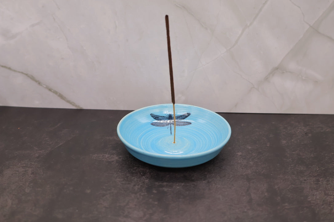 Dragonfly Incense Holder — Turquoise