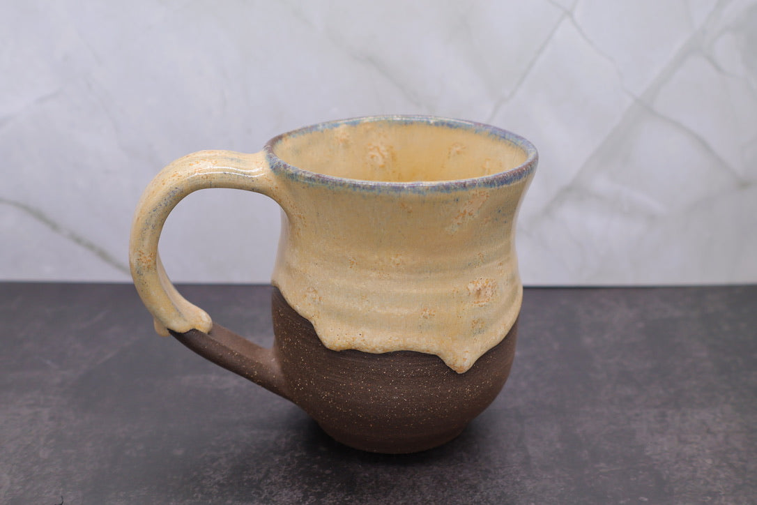 Buttercream on Dark Clay Mug — 10 oz