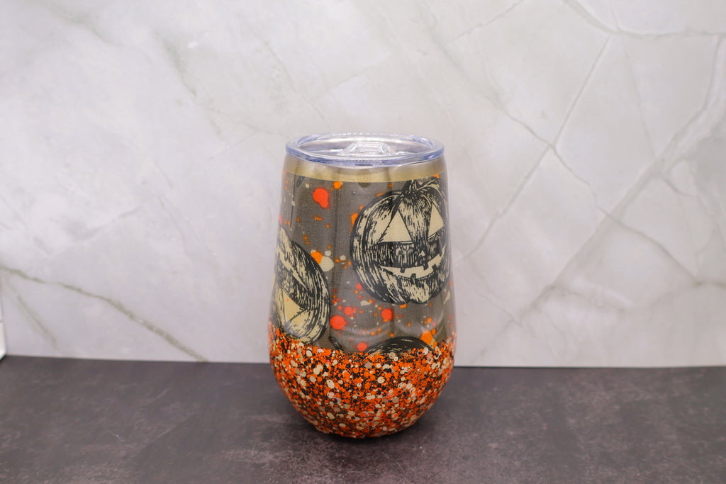 Sketched Pumpkin Stemless — 12 oz