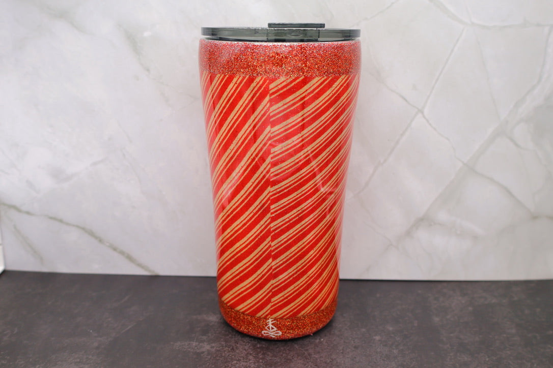 Candy Cane Stripe Tumbler — 20 oz