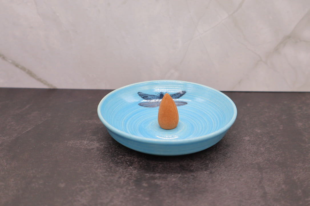 Dragonfly Incense Holder — Turquoise