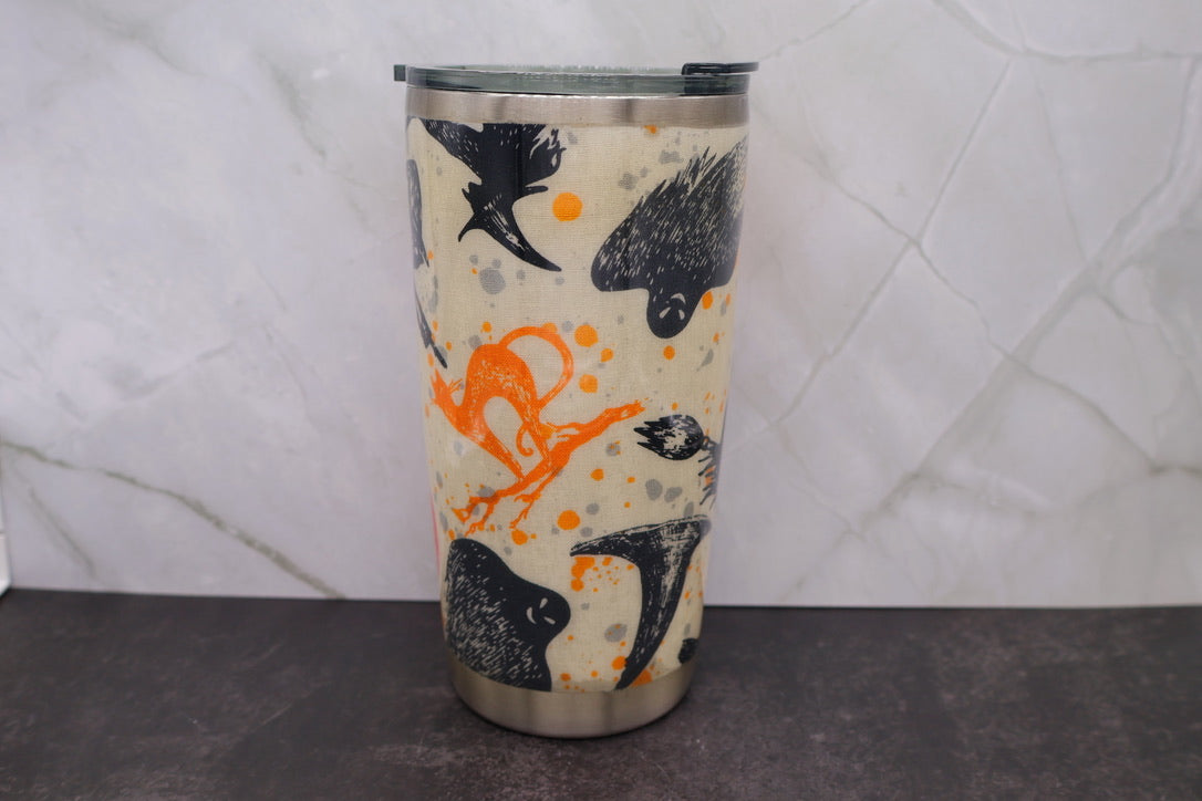 Folk Art Halloween Tumbler — 20 oz