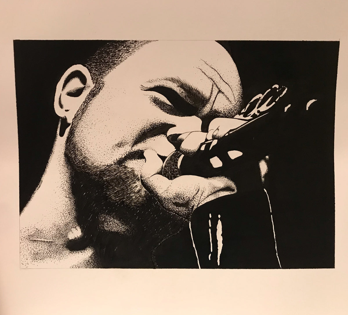 Ivan M. Ink Portrait — Art Print