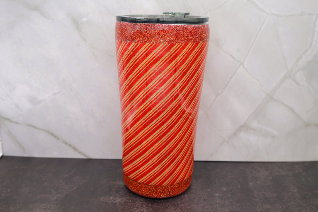 Candy Cane Stripe Tumbler — 20 oz